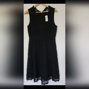LOFT Black Lace Dress